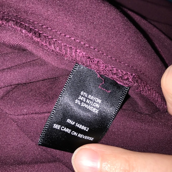 Torrid 4 Burgundy Ponte Skater Skirt - Picture 6 of 6